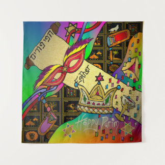 Tapiz Judaica Purim Esther Celebración Impresión de arte