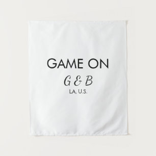 Tapiz Juego activado agregar nombre de la pareja lugar d