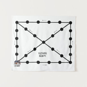 Tapiz Juego de tablero Yut Nori