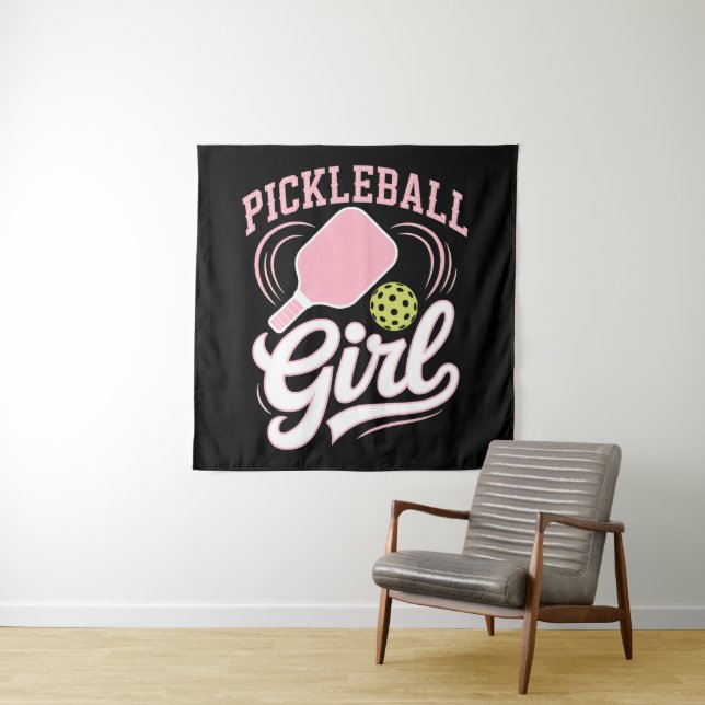 Tapiz Jugadora de Pickleball Chica (In situ)