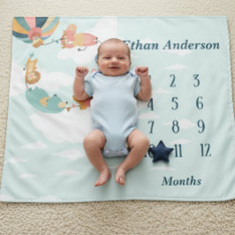 Tapiz Jungle Animals Neutral Baby Blanket