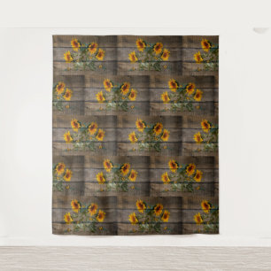 Tapiz Junta de Barniz de Mariposas Rusas Sunflower