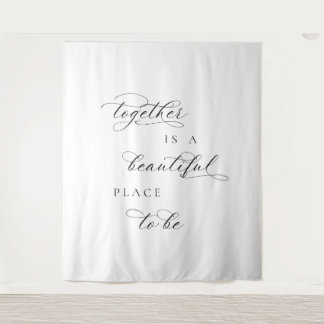 Tapiz Juntos es un lugar hermoso para estar Banner de bo