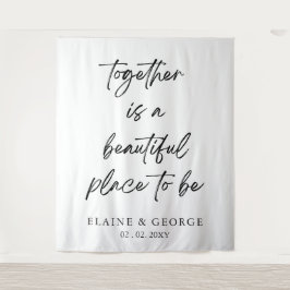 Tapiz Juntos, un hermoso telón de fondo Boda