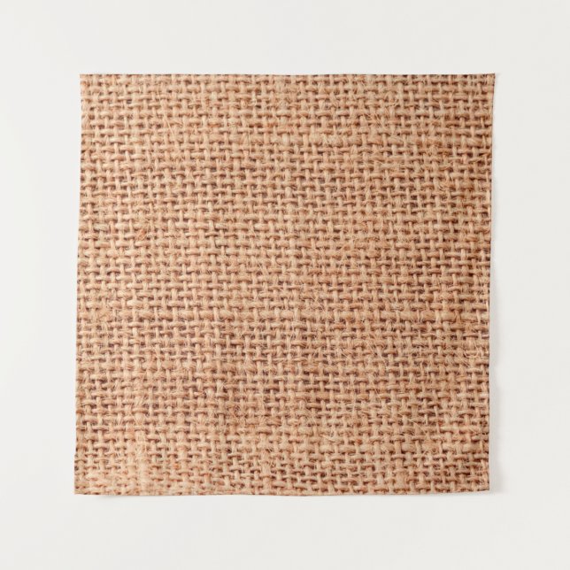 Tapiz Jute saco color beige marrón (Anverso)