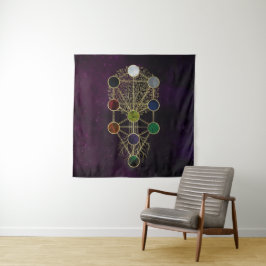 Tapiz Kabbalah el árbol de la vida - Etz Hayim