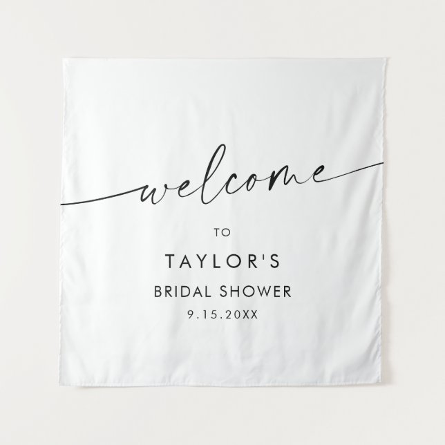 Tapiz KAIA Minimalista Bienvenida a la Despedida de Solt (Anverso)