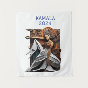 Tapiz Kamala 2024 por el presidente Thunder_Cove