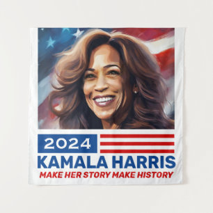 Tapiz Kamala Harris 2024 por Banners para presidente