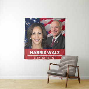 Tapiz Kamala Harris Tim Walz