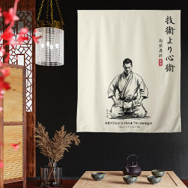 Tapiz Karate 5th Precept  - Mentality Over Technique