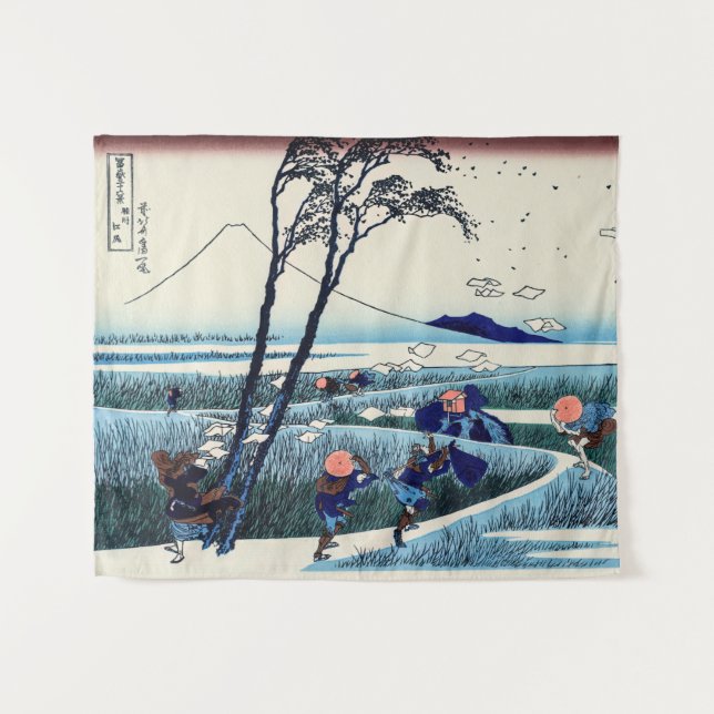 Tapiz Katsushika Hokusai - Ejiri en la provincia de Suru (Anverso (horizontal))