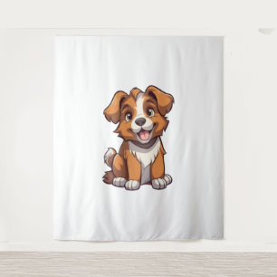 Tapiz Kawaii Australian Shepherd Puppy