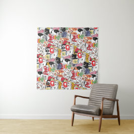 Tapiz kawaii funny pet design - cute animal lover 