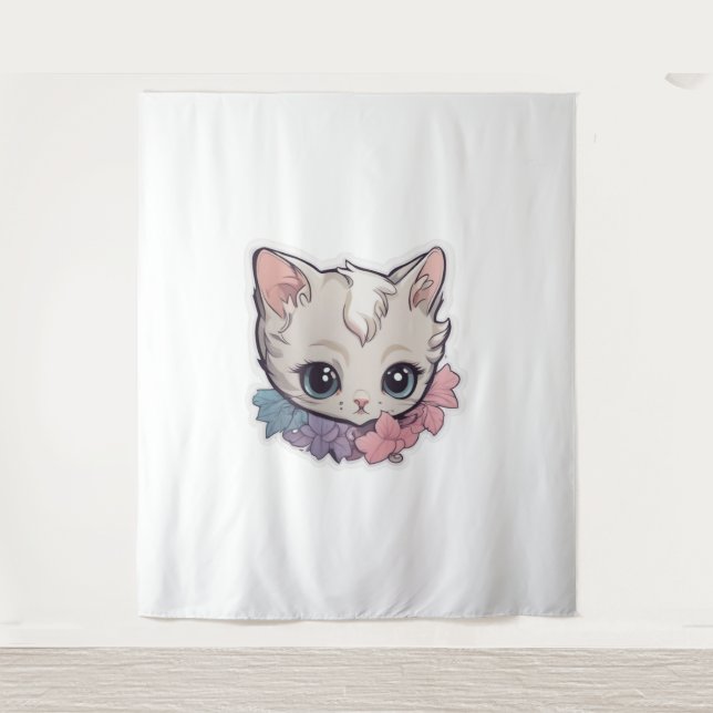 Tapiz Kawaii Kitten 1 (Anverso)