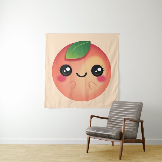 Tapiz Kawaii Peach (In situ)