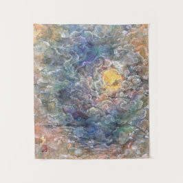 Tapiz Kayoiji: Moon's Journey Through Ethereal Clouds