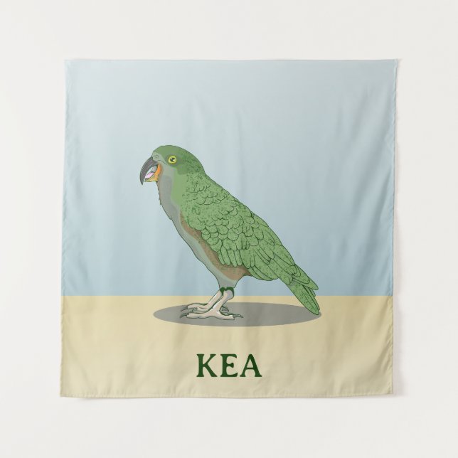 Tapiz Kea New Zealand Bird (Anverso)