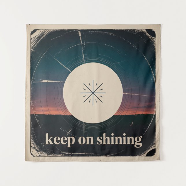Tapiz Keep On Shining (Anverso)