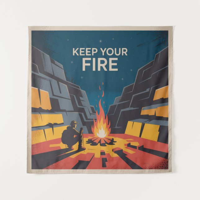 Tapiz Keep Your Fire (Anverso)