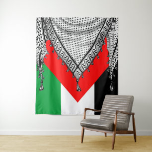 Tapiz Keffiyeh palestino Scarf tejido tradicional