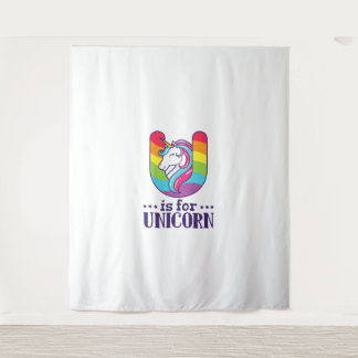 Tapiz Kids U Is For Unicorn Alphabet T-Shirt