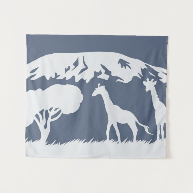 Tapiz Kilimanjaro (Azul) (Anverso (horizontal))