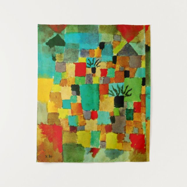 Tapiz Klee - Jardines del sur de Túnez, (Anverso)