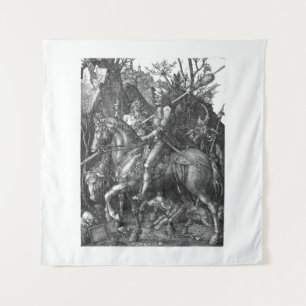 Tapiz Knight Death Devil Albrecht Durer grabando arte p
