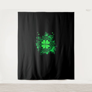 Tapiz Knot Celtic Irlandés Shamrock Three Leaf Clover St