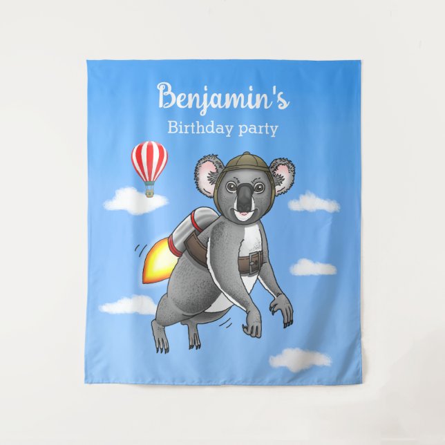 Tapiz Koala Cohete (Anverso)