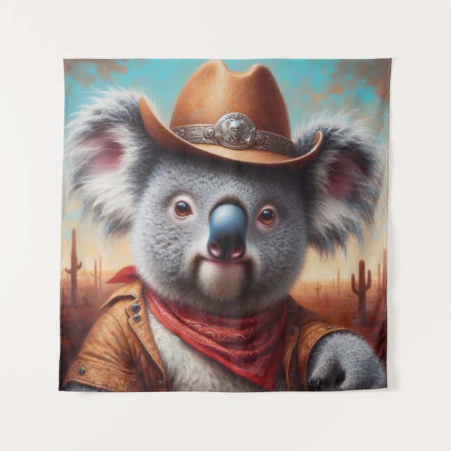 Tapiz Koala Cowboy (Anverso)