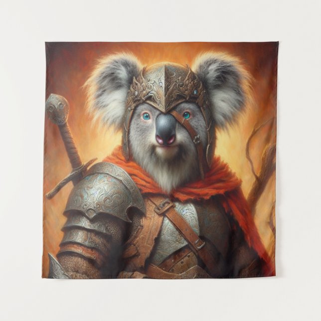 Tapiz Koala Fantasy Warrior (Anverso)