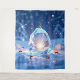 Tapiz „Kristallapfel im Glühwürmchenwinter“