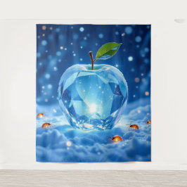 Tapiz „Kristallapfel im Glühwürmchenwinter“
