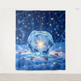 Tapiz „Kristallapfel im Glühwürmchenwinter“