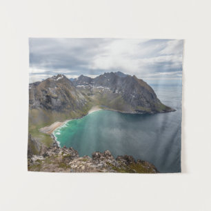 Tapiz Kvalvika Lofoten Noruega