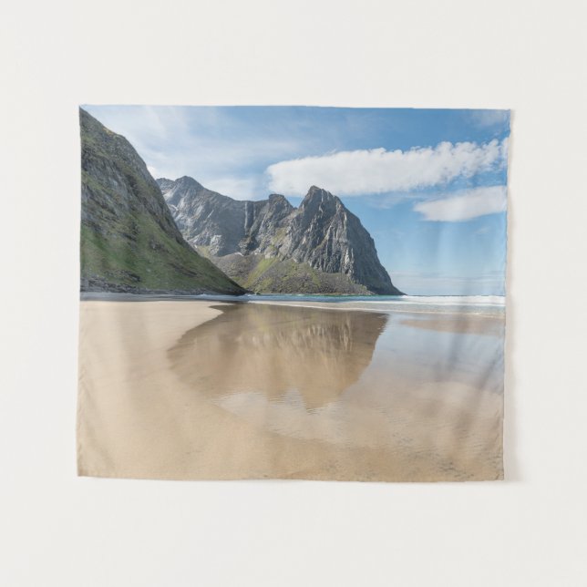 Tapiz Kvalvika Lofoten Noruega (Anverso (horizontal))