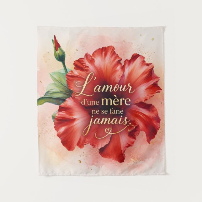 Tapiz L’amour d’une mère ne se fane jamais  (Anverso)