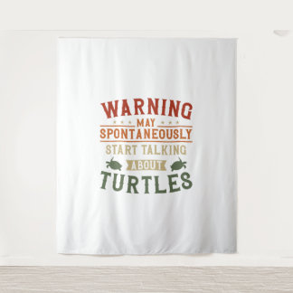 Tapiz La advertencia de tortuga marina puede