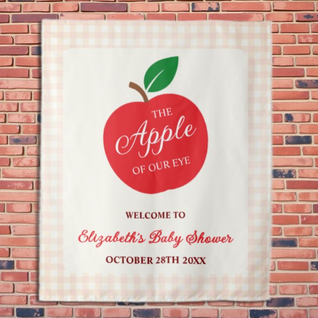 Tapiz La Apple De Nuestro Baby Shower Ojo (Subido por el creador)