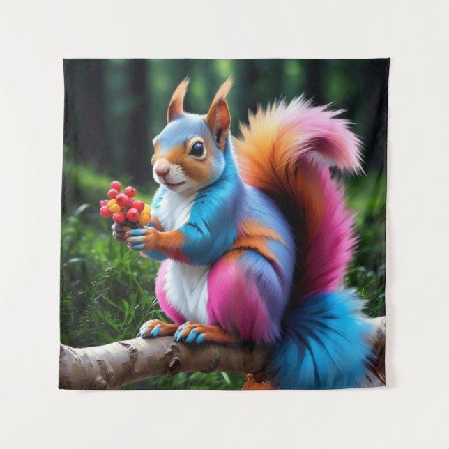 Tapiz La ardilla pura en la rama 19274 (Anverso)