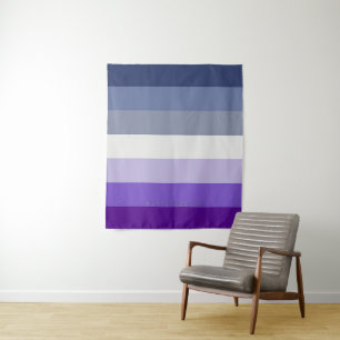 Tapiz La bandera del orgullo de SlipperyJoe's Butch Lesb