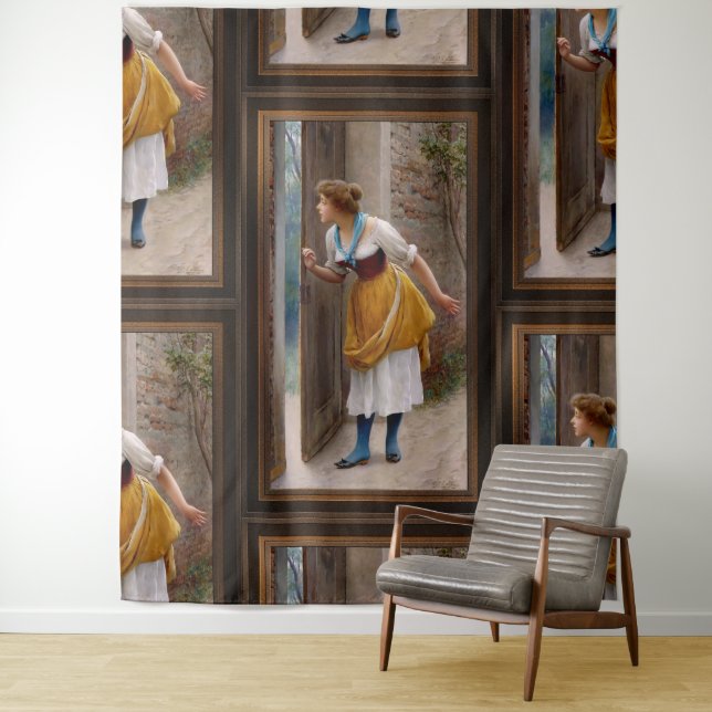 Tapiz La barrena de Eugen von Blaas (In situ)