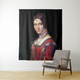 Tapiz La Belle Ferronniere, Leonardo da Vinci