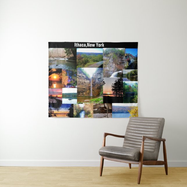 TAPIZ LA BELLEZA DE ITHACA, NUEVA YORK (In situ (horizontal))