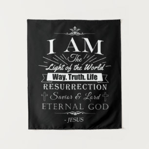 Tapiz La Biblia Cristiana Asombrosa Reivindica de Jesús: