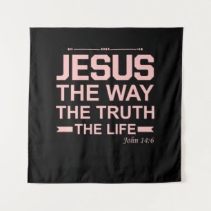 Tapiz La Biblia Cristiana Verse Jesús Cómo La Vida De La
