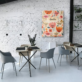 Tapiz La Biblia Floral Boho Versa La Afirmación Con Nomb