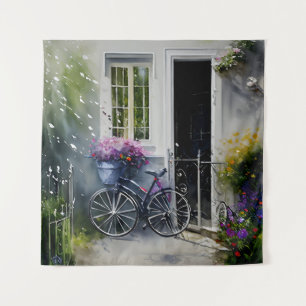 Tapiz La bicicleta de jardín